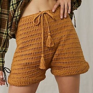 Free People Crochet Shorts